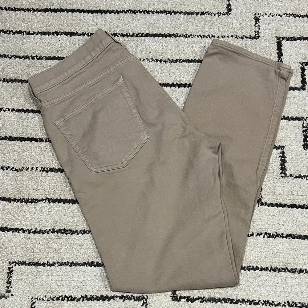 J. Crew Slim Straight Jeans in Taupe Beige 484 Stretch